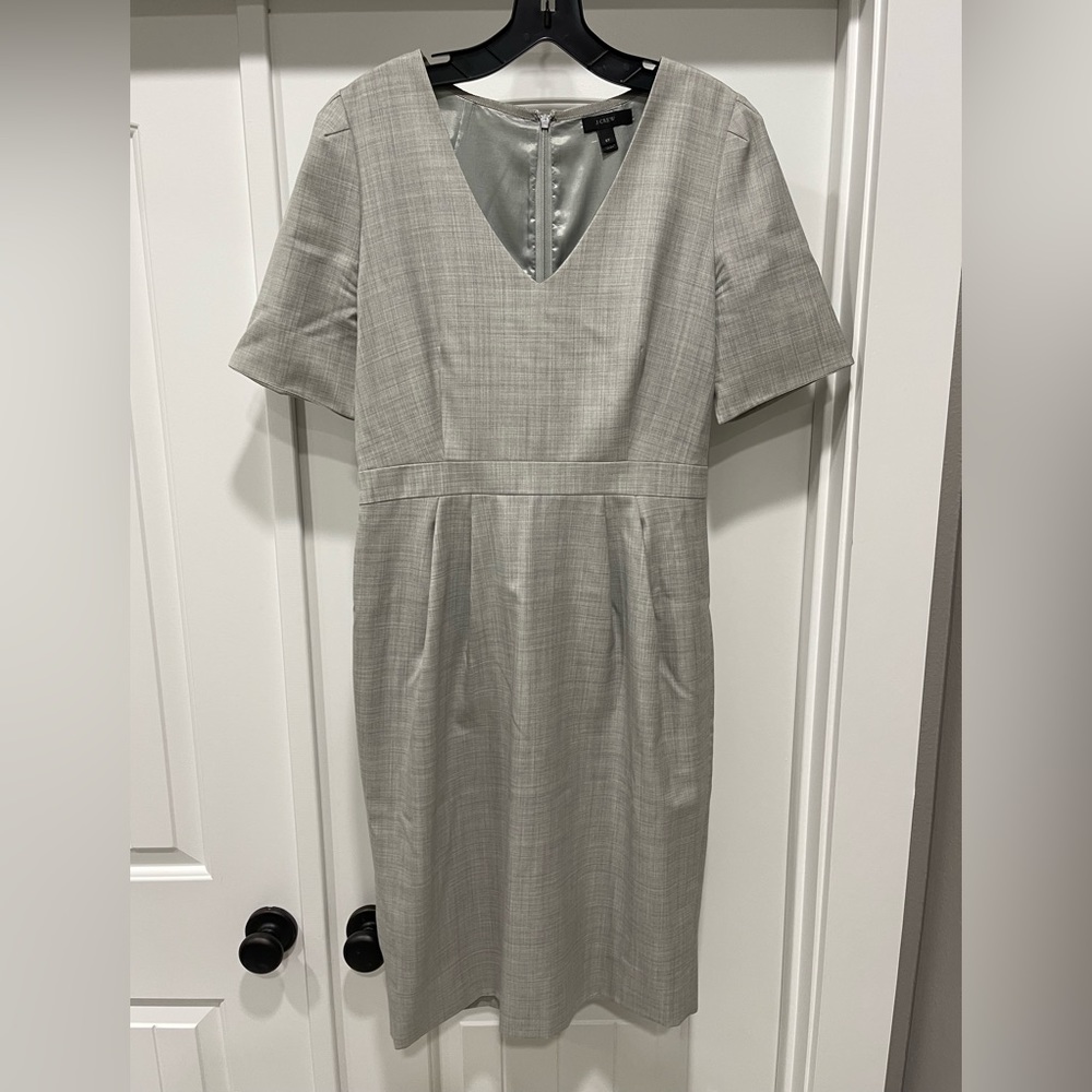 JCrew Heather Gray 8 Tall Dress